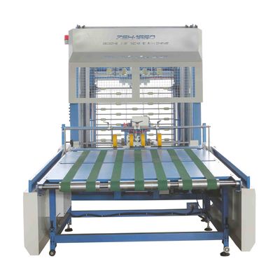 300gsm-10mm 2200mm 쌓아올리는 기계를 가진 자동적인 플루트 박판으로 만드는 기계 물결 모양 두꺼운 종이 종이 라미네이터
