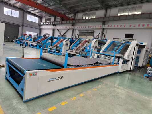 고속 플루트 라미네이터 기계 유연한 잎 공급 옵션과 디지털 접착제 제어 및 코러브 라미네이팅을 제공합니다